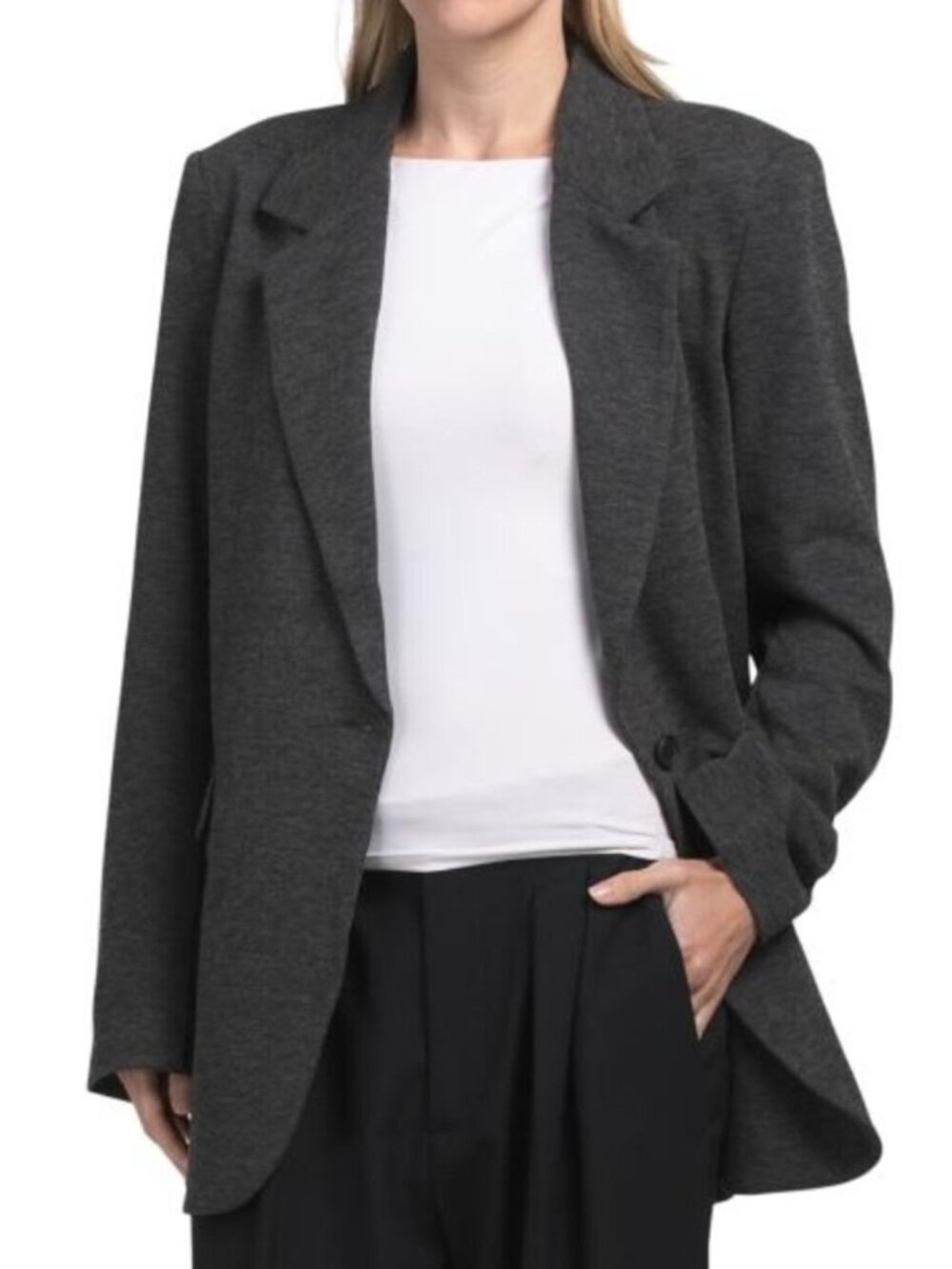 SUSANA MONACO Fleece Boyfriend Blazer